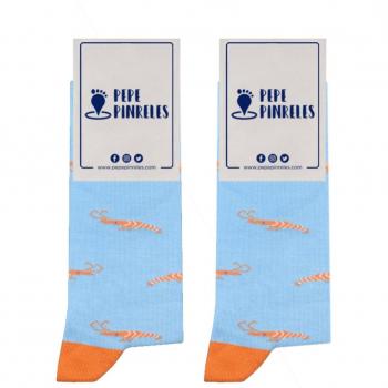 Calcetines Pepe Pinreles Gambas Celeste