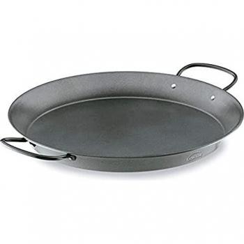 Lacor - 60149 - Paellera de Acero al Carbono, Antiadherente, Apta para cocina de Gas, Vitrocerámica, Electríca, Recubrimiento ecológico, Capacidad para 14 raciones, 50 cm