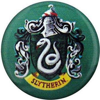 Harry Potter Botón Broche Insignia Oficial Slytherin Escuela Logotipo Cresta