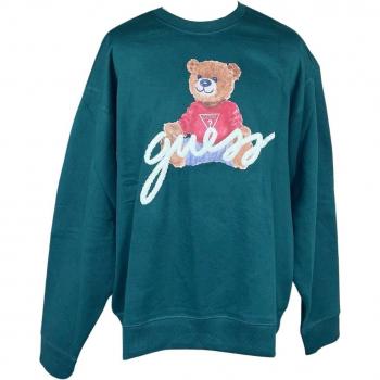 Guess Eco Max Men's Hoodie Sweatshirt - Dark Jade, XL