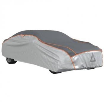 Funda Completa para Coche Sedan Protección Antigranizo M Gris/Plata, Funda de Coche Impermeable para Exterior