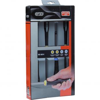 Bahco BE-9874 - Juego 4 Destor. Ergo Recta/Pozi