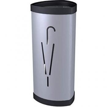 Soporte para Paraguas ALBA, Triangular, 10 Paraguas, Gris, Acero, Ø 260 mm x H: 600 mm