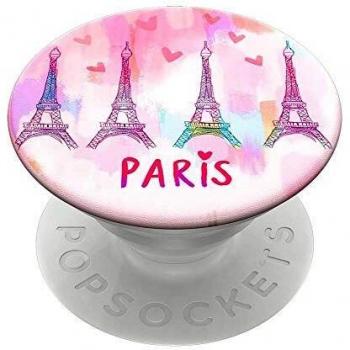 Soporte PopSockets Paris Love para Smartphone y Tableta, Diseño Multicolor