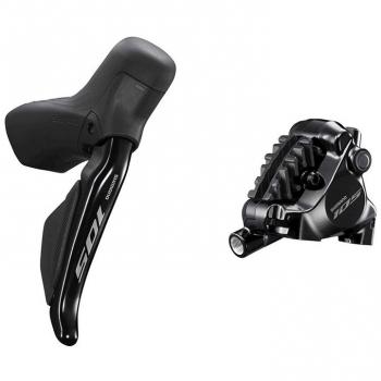 Maneta de freno Shimano 105 ST-R7170 Di2 derecha con pinza de freno de disco hidráulico trasero