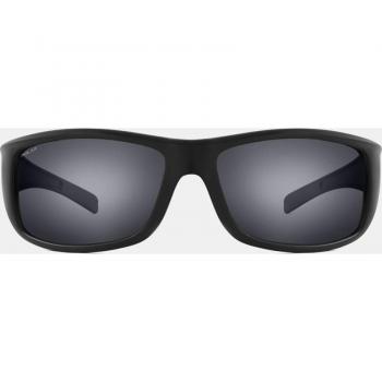 Polar 3008 Unisex Black Polarized Wraparound Sunglasses