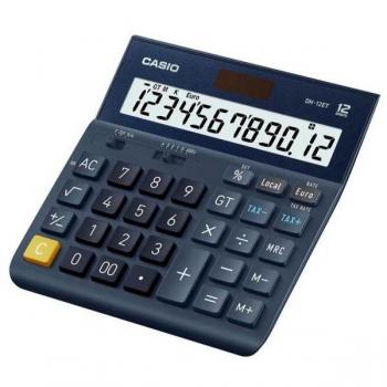 Casio DH-12TER Calculadora de Sobremesa, 12 Dígitos, Pantalla Grande, Teclas de Plástico, Funciones Financieras y de Impuestos, Dimensiones 3.4 x