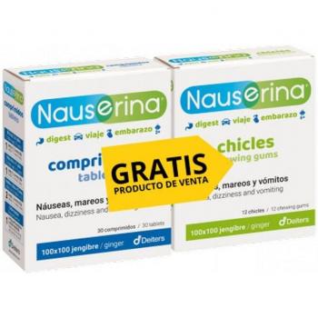 Nauserina Pack 30 Comprimidos + 12 Chicles