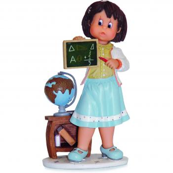 Figura decorativa - Pequeños Tesoros / Mi Maestra Preferida - Creaciones Nadal - Decoración del Hogar - Hecha en Resina - Fabricada en España - Altura 14 cm