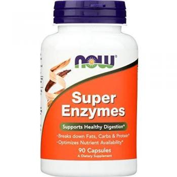 Now Foods Super Enzymes 90 Capsules - Digestive Support Formula