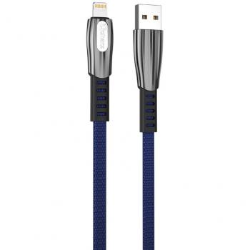 Cable Qcharx Florence USB a Lightning 3A - 1m - Zinc Azul