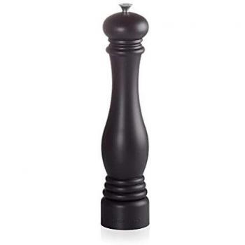 Le Creuset Molinillo de sal clásico ajustable, Grande, Plástico ABS resistente a grietas, Anticorrosión, 518 g, Negro Mate