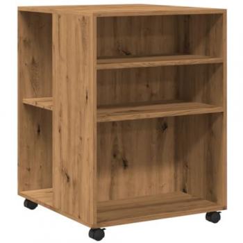 Mesa Auxiliar con Ruedas Madera Ingeniería Artisian 55x60x78 cm