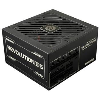 Fuente de alimentación Enermax Revolution III S 1000W 80+ Platinum ATX 3.1 modular completa con ventilador silencioso y certificación Cybenetics Platinum