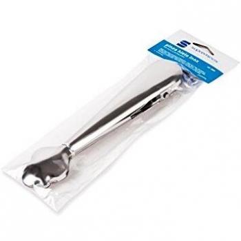 Supreminox 2020 - Pinza de acero inoxidable con muelle extra largo, 19 cm, color plateado