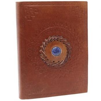 Cuaderno de cuero Lapizlazuli (7x5)