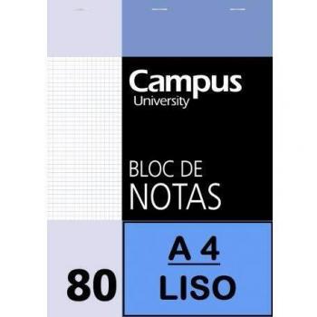 (Caja 5 unid) BLOC NOTAS A4 80/H 60G LISO