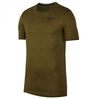 Nike Breathe Espesor Dry Top, otoño/Invierno, Hombre, Color Olive Flak/Olive Canvas/
