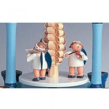 1-Tier Pirámide de Navidad - Angel Blue Music - 21 cm / 8 Pulgadas - KWO