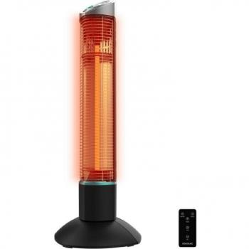 Cecotec ReadyWarm 1000 Power Tower Estufa de Exterior con Mando a Distancia 1000W Color Negro