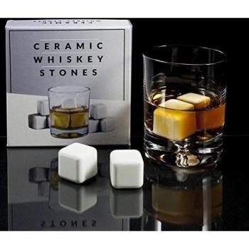 pcs cerámica Whisky piedras Ice Cube Glaciar Whiskey CHILLEN Rocks
