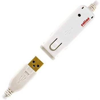 ROLINE Cable repetidor activo USB 2.0 (sólo para 12.04.1085), 12 m