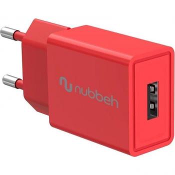 Cargador de Pared Nubbeh 10W 2A USB-A Rojo
