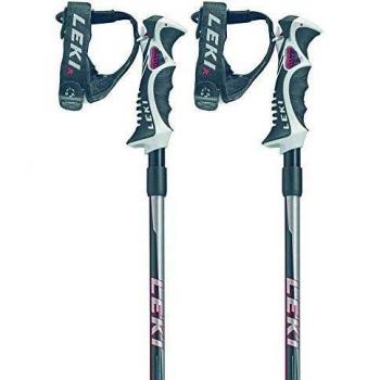Leki Hot Shot S Palos de esquí, Unisex Adulto, Negro, 125 cm