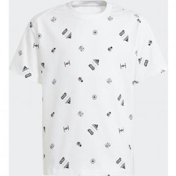 Camiseta Adidas Star Wars Zne Infantil Blanco