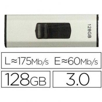 Q-Connect Memoria Usb Formato Retráctil Flash 3.0 128GB