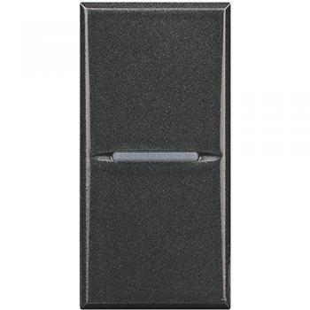 Pulsante Axolute Unipolar 1 Polo Normalmente Abierto 10A Color Antracita HS4005N