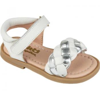 Sandalia Napa Blanca Conguitos MVS 15114 para Niña