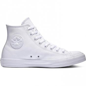 Converse Chuck Taylor All Star Leather Alta Piel Blancas - Hombre