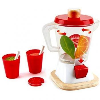 Hape Smoothie Blender | Multicoloured Kitchen Smoothie Machine Playset Complete with Cups and Straws