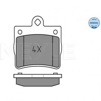 Pastillas de freno MEYLE para MERCEDES-BENZ Classe C - Juego de 4 (Ref: 025 219 0015)