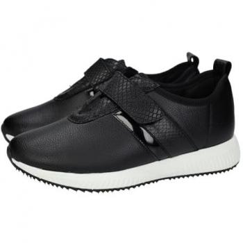 Deportiva Mujer Doctor Cutillas Ossa 87225 Negro - Velcro, Plantilla Extraíble Acolchada, Forro de Aloe Vera, Piso Antideslizante, Hechos en España