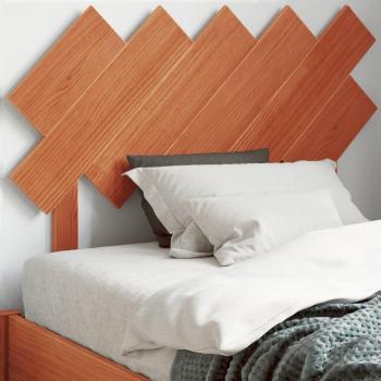 Cabecero de cama de madera maciza de pino marrón Wera 100 cm