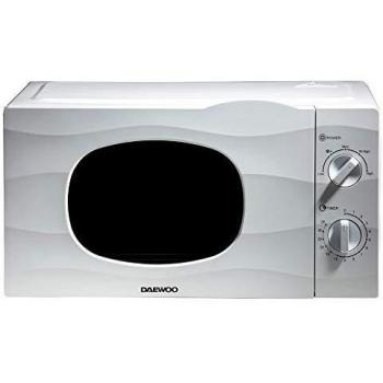 Microondas Daewoo KOR6L77 Blanco 20L 700W con Función de Descongelación Automática y 5 Niveles de Potencia