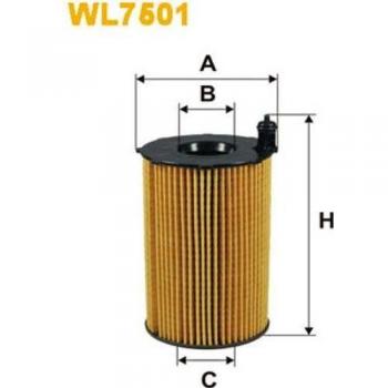 Filtro de aceite ecológico WIX WL7501 para Audi A4 3.0 TDI
