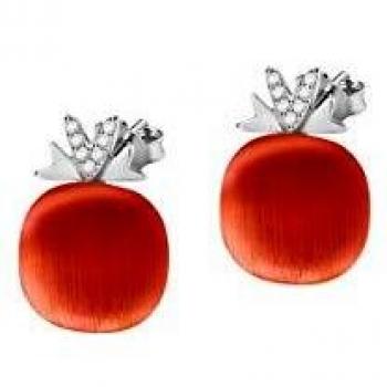 Morellato Pendientes para mujer, Colección Gemma, en plata, piedras cat eye - SAKK109