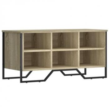 Zapatero de Madera de Ingeniería Roble Sonoma 90x38x45,5 cm, Mueble Zapatero, Armario de Zapatos, Estante de Zapatos, Armario Zapatero