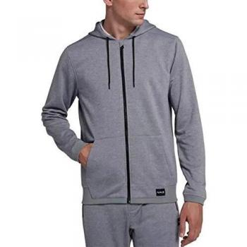 Hurley Men's Nike Dri-Fit Disperse Fleece Hoodie, Cool Grey//White, L