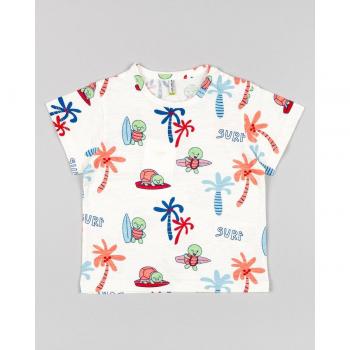 Camiseta de bebé niño estampada de manga corta
