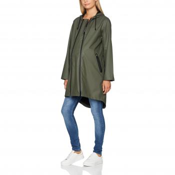 MAMALICIOUS Mlrainy Tikka Coat, Abrigo Premamá para Mujer, Gris