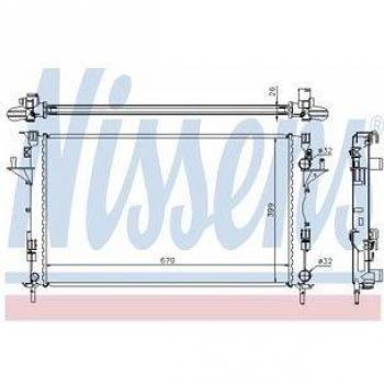 Nissens 63816 Refrigerantes del Motor