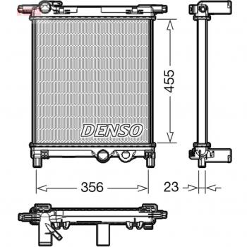 Radiador DENSO DRM32036 - Componente Original de Alta Calidad