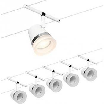 Sistema de Iluminación por Cable Paulmann Cone Basisset 5 Luces Blanco Mate