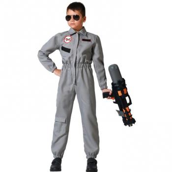 Disfraz de Exterminador de Fantasmas gris para niño
