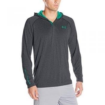Under Armour Ua Tech Popover Henley - Top de manga larga para hombre, color negro, talla S