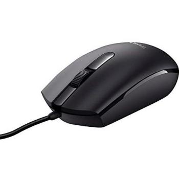 Mouse Óptico Trust Basi con Cable, USB, 3 Botones y Rueda de Desplazamiento